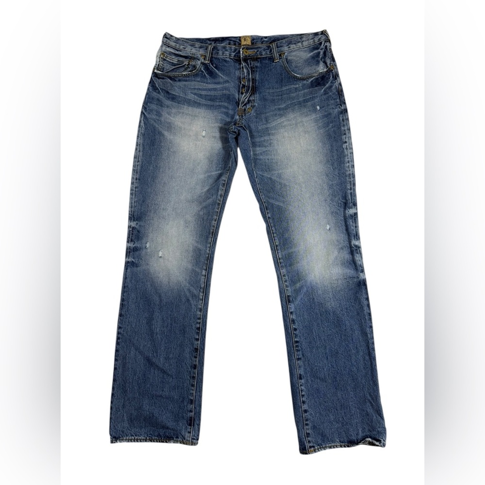 PRPS Barracuda Jeans Men's 38 Button Fly Distressed Japanese Cotton Denim Casual